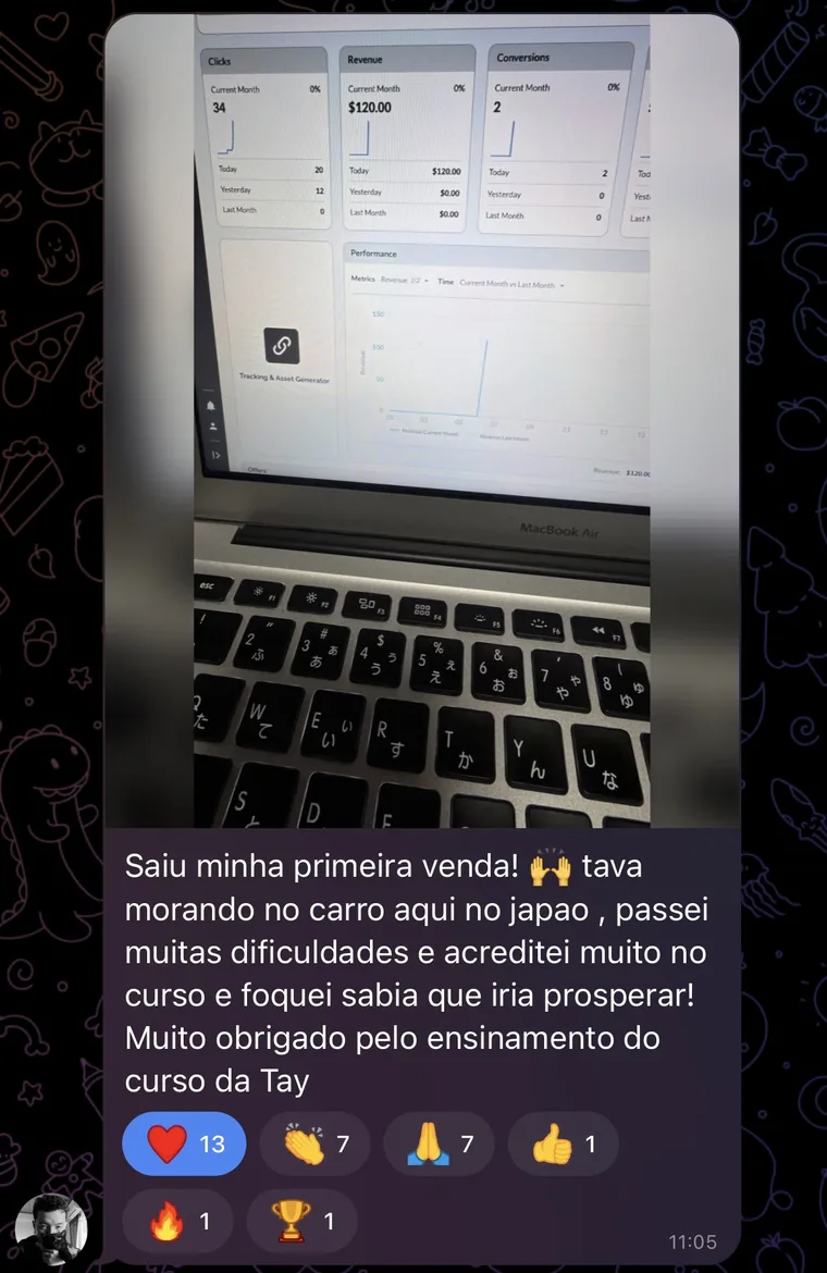 Depoimento de aluno: primeira venda enquanto morava no carro, no Japão